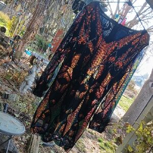 Sequin Black and Multicolor Dress